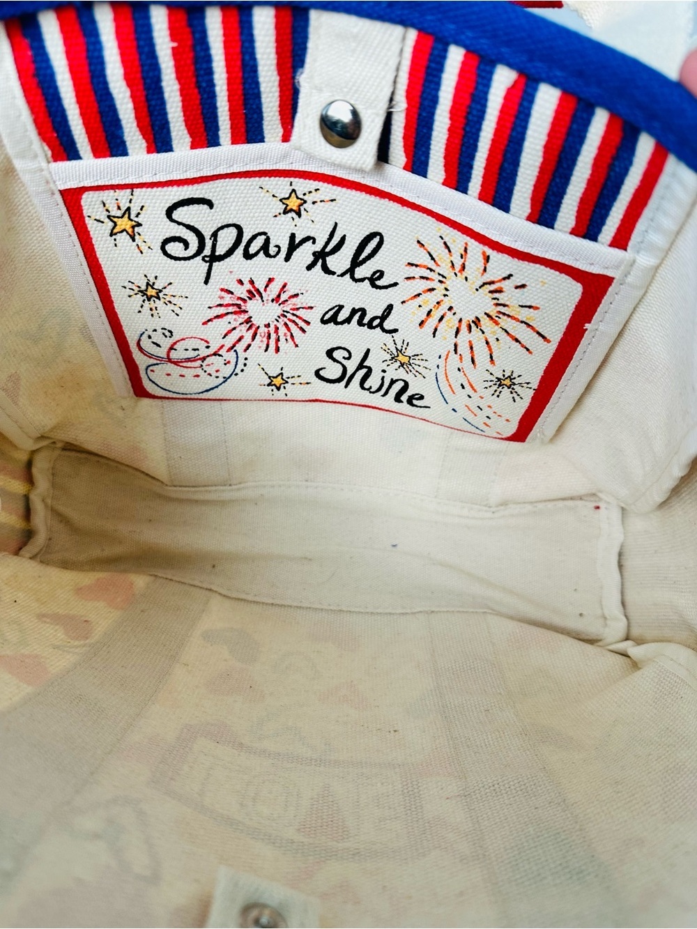 Brighton Red White and You Mini Tote Bag with Crossbody Strap - Picture 9 of 11